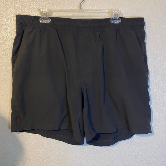 Rhone Mens Black Workout Pull On Zippered Pockets Activewear Athletic Shorts XL - Picture 1 of 9